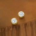thumbnail image 6 of Ross-Simons 1.00 ct. t.w. Bezel-Set Diamond Stud Earrings in 14kt Yellow Gold, Women's, Adult, 6 of 7