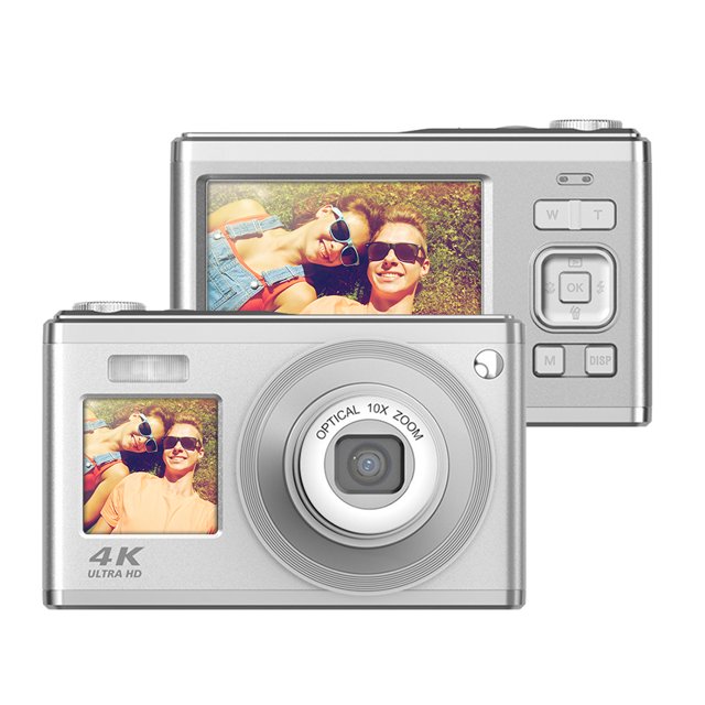 Cámara digital portátil Andoer de 2,88 pulgadas, cámara compacta de 60 MP y 4K Ultra