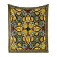 thumbnail image 1 of Oriental Soft Flannel Fleece Throw Blanket, Middle Orient Eastern Design Different Floral Swirl Detailed Image Artwork, Cozy Plush for Indoor and Outdoor Use, 70" x 90", Multicolor, by Ambesonne, 1 of 6