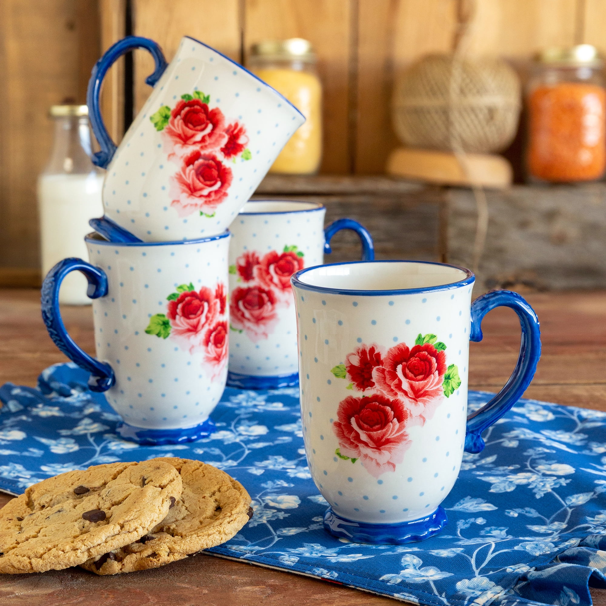 Set Of 2- Wild Flower Tea Mug