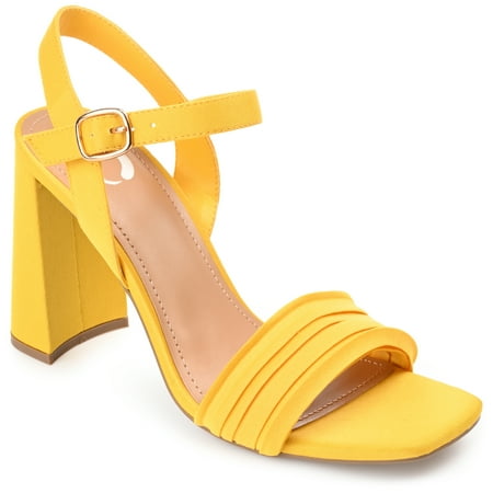 

Journee Collection Womens Skiler Tru Comfort Foam Open Square Toe Block Heel Sandals