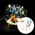 thumbnail image 4 of Bola de cristal de Navidad con adorno de luces LED luminosa para cumpleaños de Navidad brillante Estrellas brillantes jinwen Luz de bola de cristal, 4 of 8