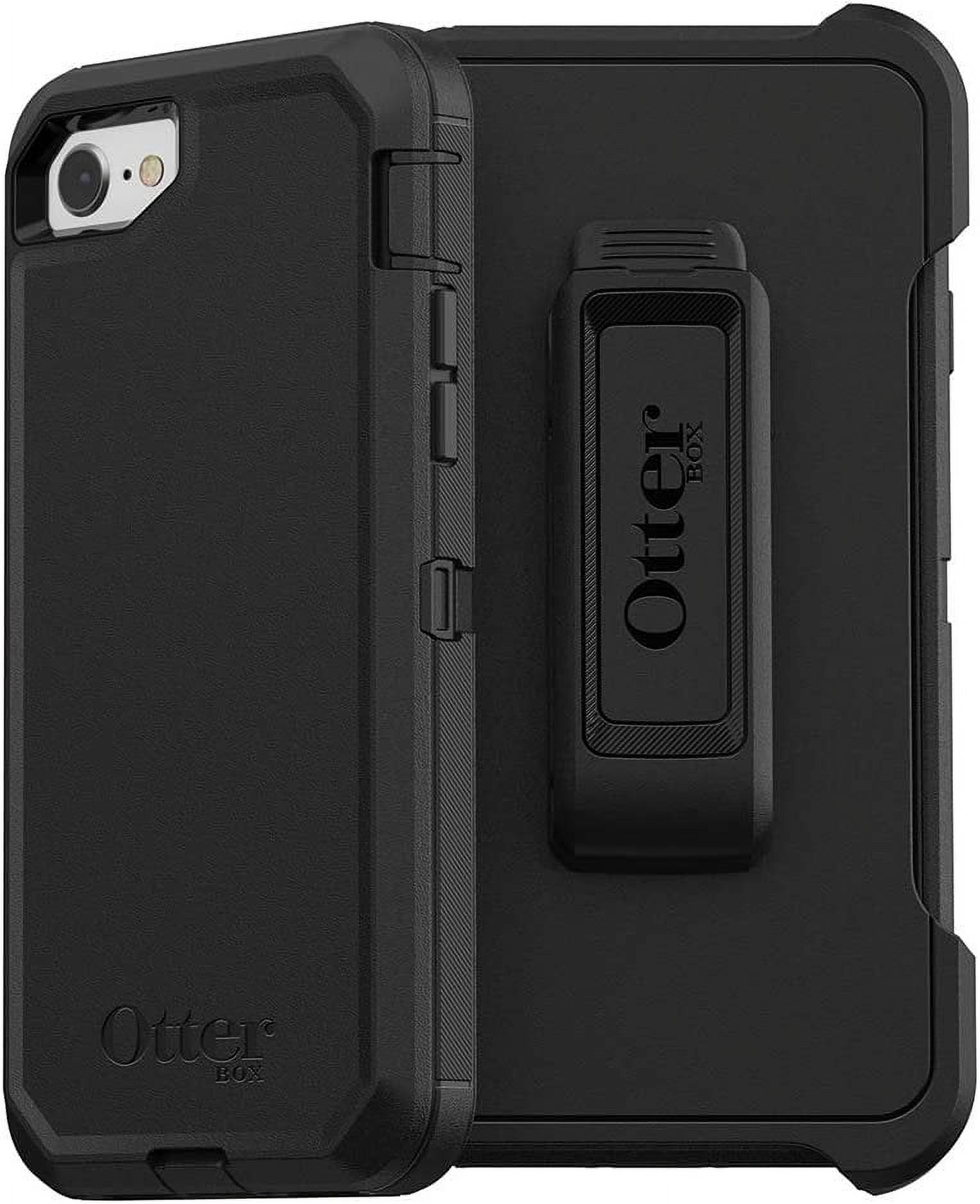 OtterBox DEFENDER SERIES Case for iPhone SE 3rd and 2nd gen and iPhone 8/7 - BLACK