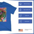 thumbnail image 4 of Tee Hunt Dean Russo Colorful Parrot T-Shirt Exotic Bird Beak Feather Men's Tee, Blue, Large, 4 of 5