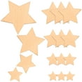 thumbnail image 3 of MasteelfCA 100PCS Unfinished Wooden Stars Cutout Discs Assortment For Patchwork Scrapbooking Arts Crafts DIY Decoration Birthday Wedding Display Decor (1.4cm-3.57 cm Assorted Size), 3 of 8