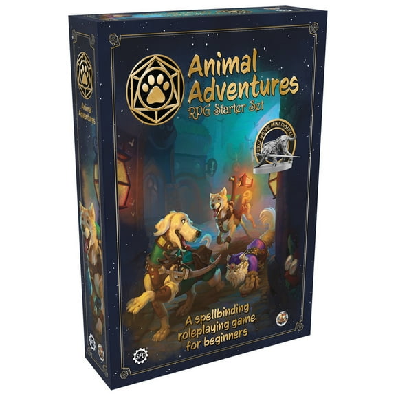 STEAMFORGED Animal Adventures: RPG Starter Set (SFAA-SS) , Black