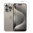 thumbnail image 1 of Mica Cristal Pantalla Para iPhone 15 Pro Max + Lente Cámara, 1 of 8