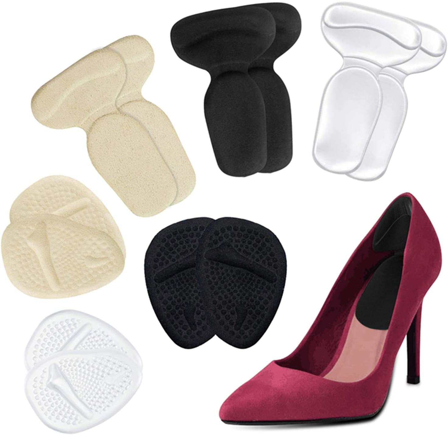 Foot Cushions Ladies High Heel Shoe Insole Comfort Sore Party Feet Sole Pad Soft 