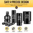 thumbnail image 4 of boen 1/2â Drive SAE Impact Socket Set, 3/8" to 1-1/2" Deep Socket, 6-Point Hex Socket with Portable Case, Rugged Construction, CR-V Steel, 24PCS, 4 of 7