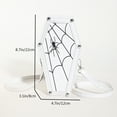 thumbnail image 2 of Yucurem Women Gothic Cobweb Bag Pu Leather Coffin For Halloween Party (White) Funny shaped bag (White), 2 of 10