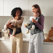 Bc Babycare Hexa Effortless Carrier, Ergonomic Carrier with Hip Seat Lumbar Support (Newborn to Toddler), Gray