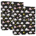 thumbnail image 2 of Three Ring Binder Cute Rain 1.5 Inch Round Binder D-Rings for Office Supplies and More, 2 of 10