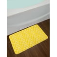 thumbnail image 2 of Yellow and White Bath Mat, Geometric Round Dots with Striped Design Abstract Ornament Print, Plush Bathroom Decor Mat with Non Slip Backing, 29.5" X 17.5", Yellow and White, by Ambesonne, 2 of 2