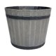 thumbnail image 2 of Maceta de Plástico con Efecto Madera y Bandeja Base – Contenedor Decorativo para Plantas de Interior y Exterior, Ideal para La Decoración Del Hogar y La Jardinería., 2 of 6