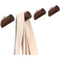 thumbnail image 1 of Wooden Hat Rack Coat Hook Natural Walnut Black Short, 1 of 5
