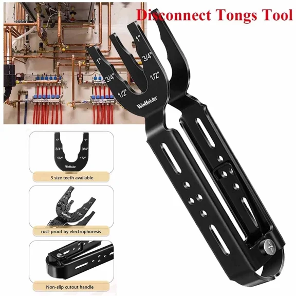 Demount Brass Push-To-Connect Fittings 1/2 3/4 1" Disconnect Tong Removal Tool