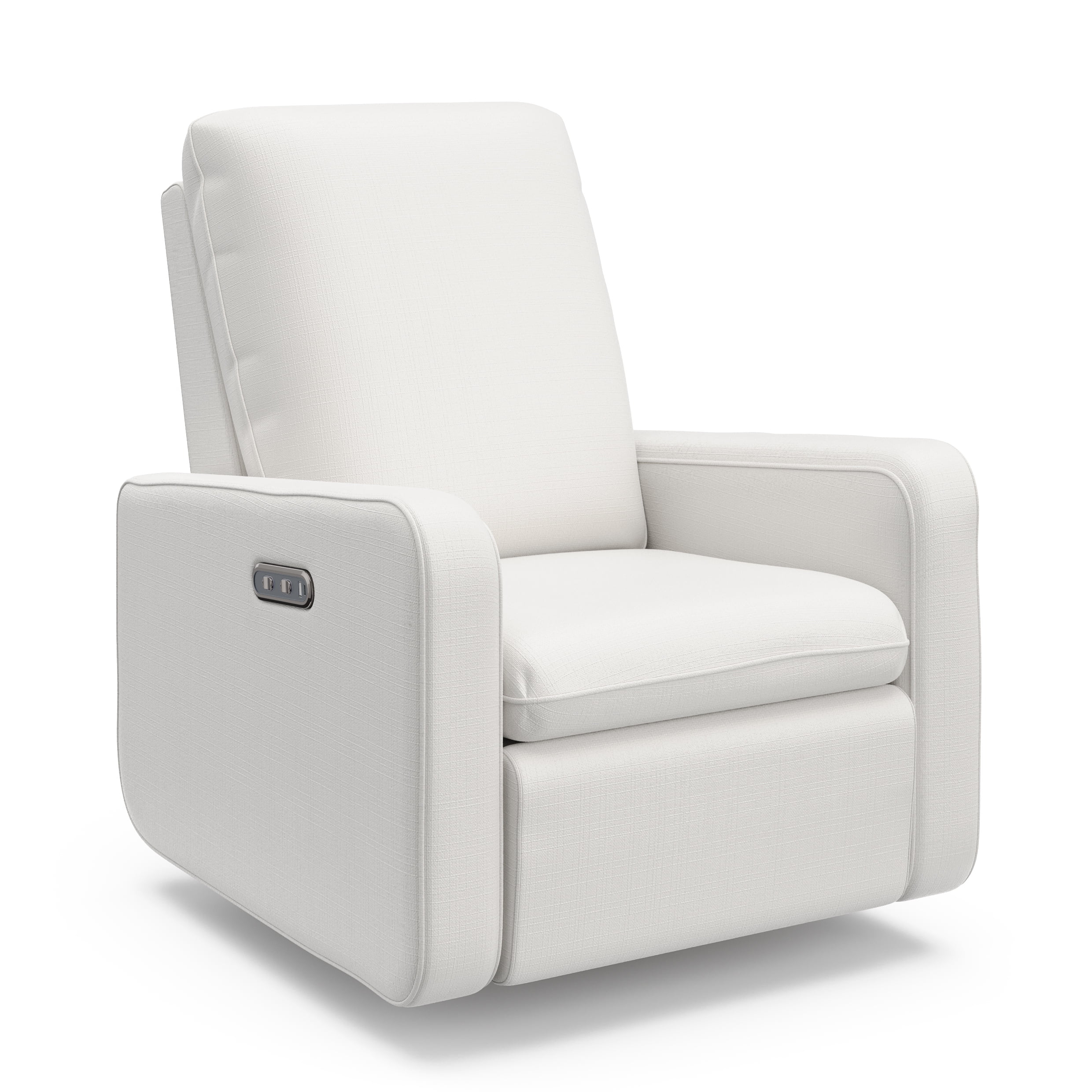 Graco Teddi Infant Power Recliner Swivel Glider with USB, Ivory Basketweave