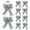Silver, variant on marioyuzhang Big Bow Christmas Ornaments Tie Glittering Pink Silver Gold Ribbon Bow Christmas Tree Decoration Manual