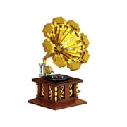 ZZZL Adult Building Set, Classic Retro Series Phonograph, Best Gift for Adult, 582 Pcs