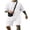 White, variant on COOFANDY Men' Short Sleeve T Shirts and Shorts Set Beach Vacation 2 Piece Outfit Summer Lounge Sets Workout Matching Set