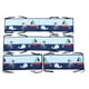 thumbnail image 1 of Circunferencia de la cuna Estampado lindo Transpirable Tira sólida A prueba de golpes Juego de almohadillas protectoras suaves para niños Niñas Tipo 2, 1 of 9
