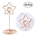 thumbnail image 4 of Raindrops 10Pcs Rose Gold Table Number Holders with Five-pointed Star for Wedding, 4 of 8