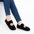 thumbnail image 6 of Ecetana Women's Fuzzy Mary Jane House Slippers with Adjustable Strap, 6 of 7