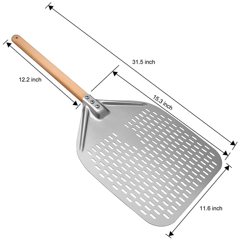 Turning Pizza Peel Perforated Pizza Peel Professional Anodized Aluminum