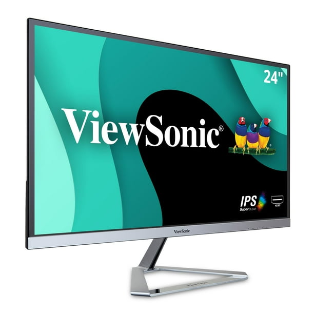 Monitor IPS ViewSonic VX2476-SMHD de 24 pulgadas y 1080p con FreeSync, biseles ultradelgados, HDMI y DisplayPort