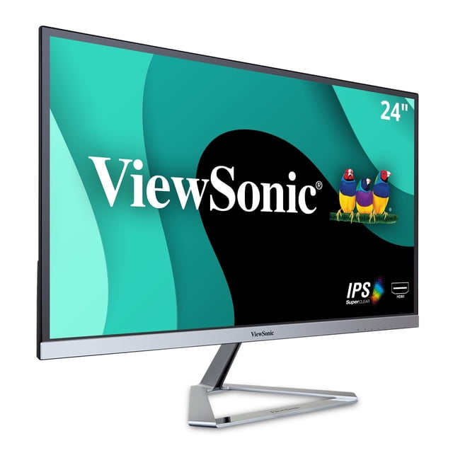 Monitor IPS ViewSonic VX2476-SMHD de 24 pulgadas y 1080p con FreeSync, biseles ultradelgados, HDMI y DisplayPort