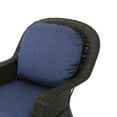 Liam Outdoor Wicker Swivel Club Chairs with Water Resistant Cushions
