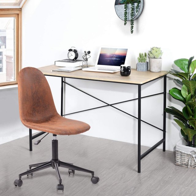 Silla de oficina ergonómica HOMEMAKE FURNITURE LORANZO BROWN A sin reposabrazos