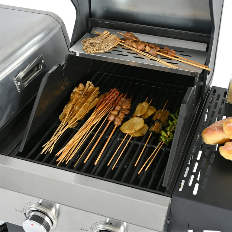 HighSound 4 Burner Propane Gas Grill & Griddle Combo BBQ HighSound 4 Burner Propane Gas Grill & Griddle Combo BBQ