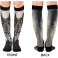 thumbnail image 2 of Coolnut Lone Wolf Compression Socks Women Men Knee High Stockings for Sports, Running, Travel 1Pair Gift, 2 of 7