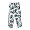 thumbnail image 6 of Uemuo Watercolor Sunflower Pattern Women's Wide Leg Palazzo Lounge Pants with Pockets Light Weight Loose Comfy Casual Pajama Pants-Small, 6 of 9