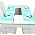 thumbnail image 4 of Ryvnso Placemats Set of 6 Light Blue Dining Mats Heat-Resistant Non-Slip Washable Table Mat, 4 of 8