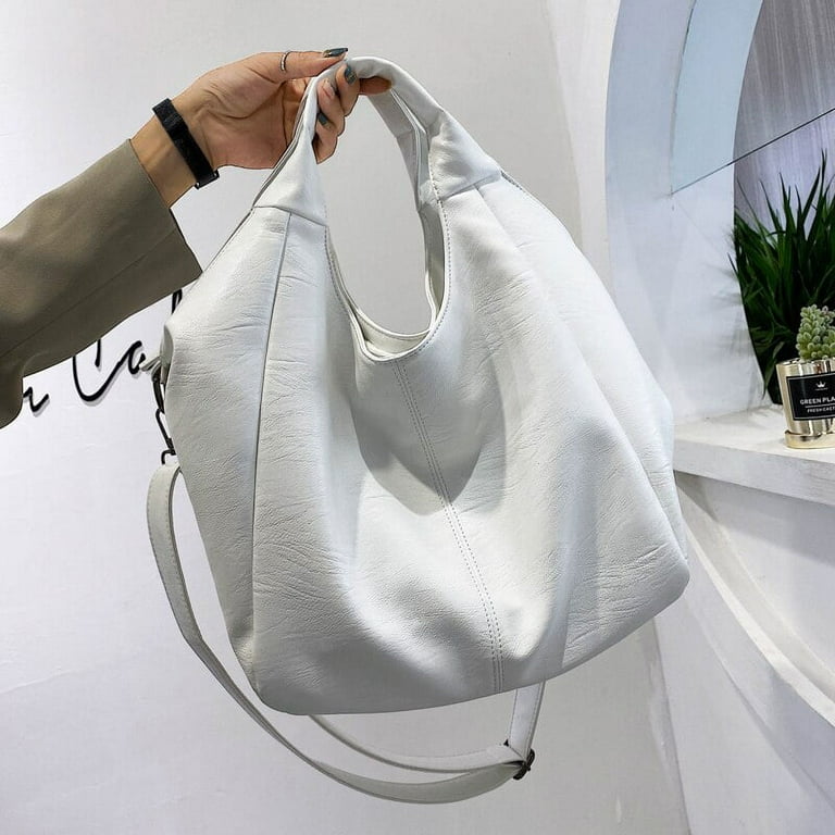 CoCopeaunts Big White Womens Hobos Tote Bag Large Capacity Handbags Luxury Leather Shoulder Bag New Female Unique Shopper Messenger Bag Sac