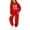 Red, variant on WOYY 67 Tracksuit for Girls Casual Active Graphic Hoodie Sweatpants Outfits, Sizes 3-4T