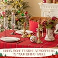 thumbnail image 5 of Romantile Nappe Rectangulaire de Noël à Carreaux Rouges - 60 x 120 Pouces - Nappe Résistante à l'Eau et aux Taches, Polyester Lavable pour Décoration de Dîner/fête/vacances de Noël, 5 of 5