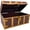 Brown, Yellow, variant on Teacher Created Resources Treasure Chest with Lock & Key