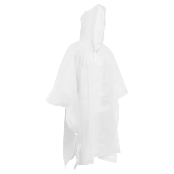 GOOHOCHY  Portable Adult Poncho Outdoor Accessory Rain Ponchos for Women Adults Cape Travel Men's White