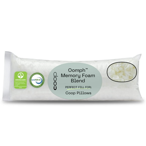 Almohada Refill Coop Home Goods Extra Oomph, espuma viscoelástica, 225 g