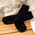 thumbnail image 2 of BambooMN Men's Featherlight Fuzzy Socks - Plush Soft Warm Comfy - Black - 4 Pairs, 2 of 5