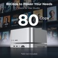 thumbnail image 2 of Dock RayCue 10 en 1 de 80 Gbps con doble SSD, HDMI 2.1 para Mac Studio, 2 of 9