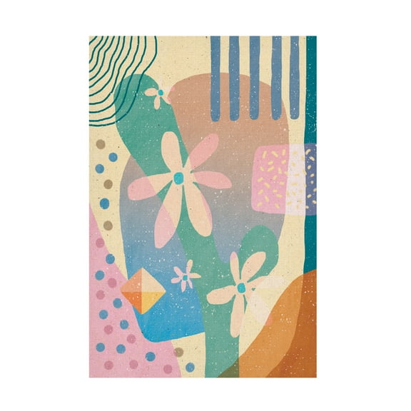 Trademark Fine Art Aylin Demir Abstraction of Flowers Canvas Wall Art