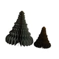 thumbnail image 4 of KLKCMS 2 Pieces Paper Christmas Tree Ornament Craft Statue for Holiday Shelf Indoor Gray, 4 of 9