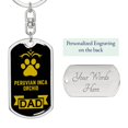 thumbnail image 2 of Peruvian Inca orchid Keychain Stainless Steel or 18k Gold, 2 of 8