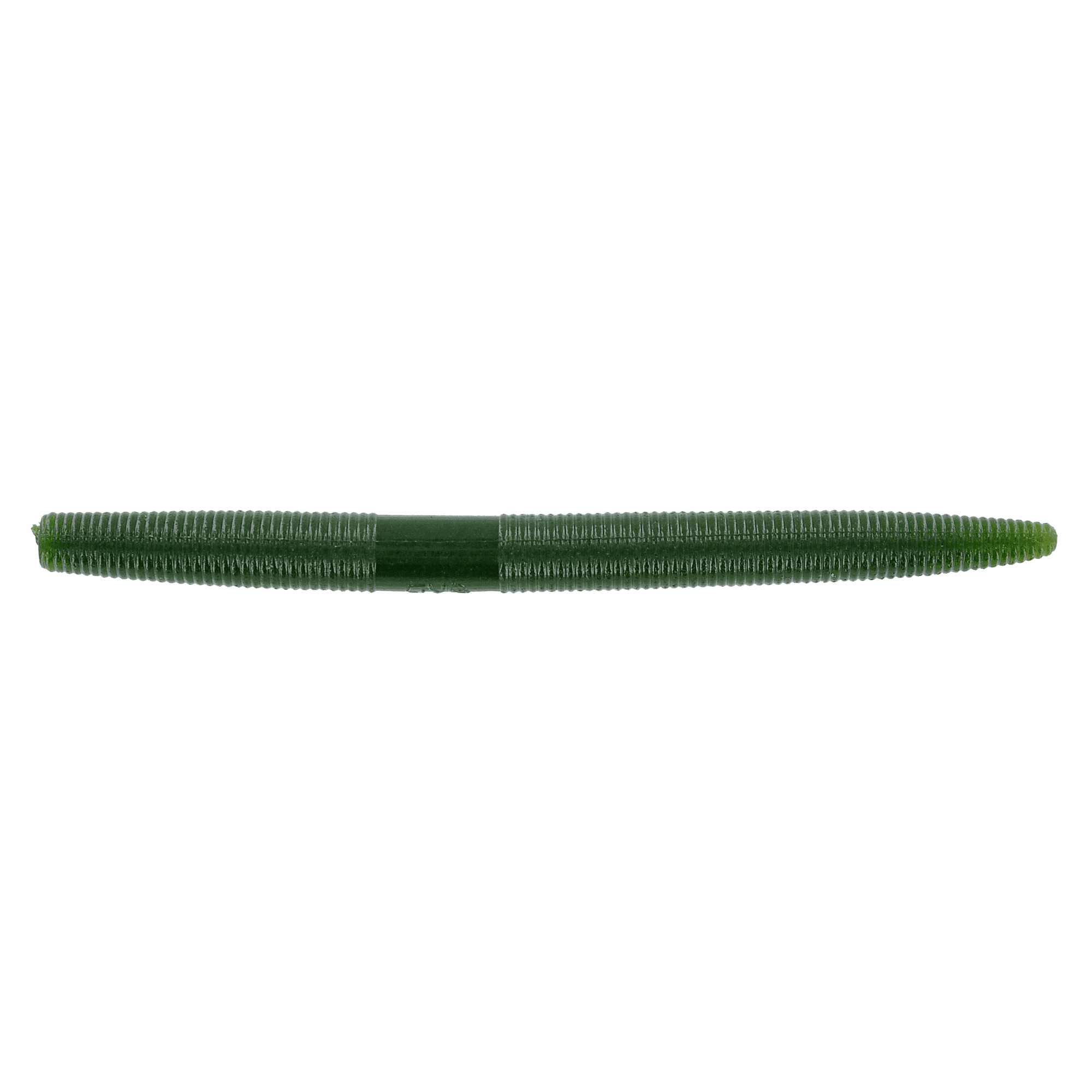 (2 pack) Yamamoto Baits Senko Soft Plastic Worm 5" - Green Pumpkin/Black Flake