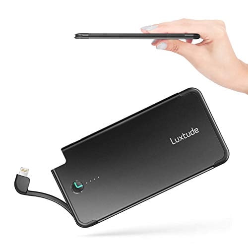 Cargador portátil Luxtude 5000mAh para iPhone Ultra Slim Mfi Apple Ce