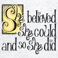 thumbnail image 3 of CafePress - She Believed She Could Sweatshirt - Zip Hoodie, Classic Hooded Sweatshirt with Metal Zipper, 3 of 4